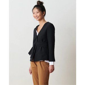 ADAY Trailblazer Belted Blazer / Medium / Black Trailored Slim Fit